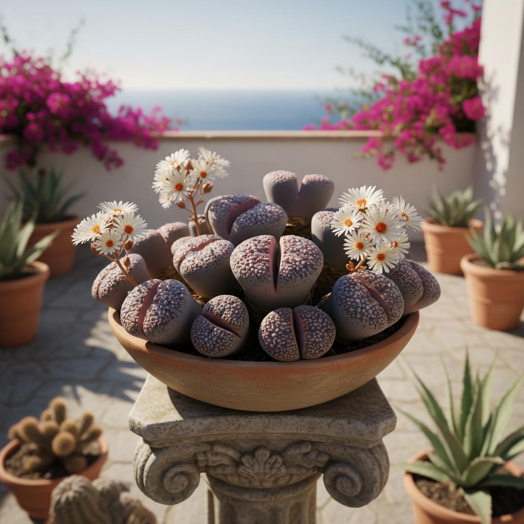 Pianta Pietra 'Royal Flush' (Pleiospilos nelii Royal Flush)