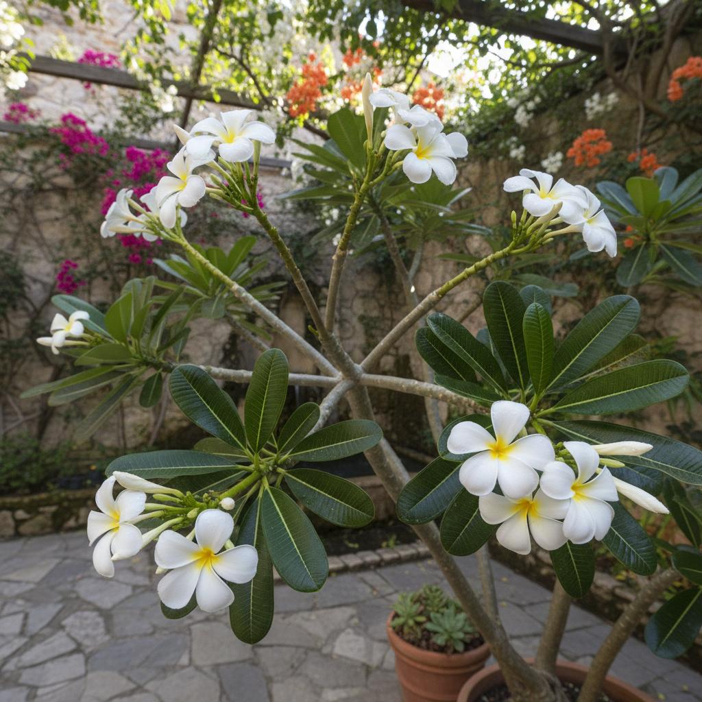 Frangipani bianco (Plumeria obtusa)