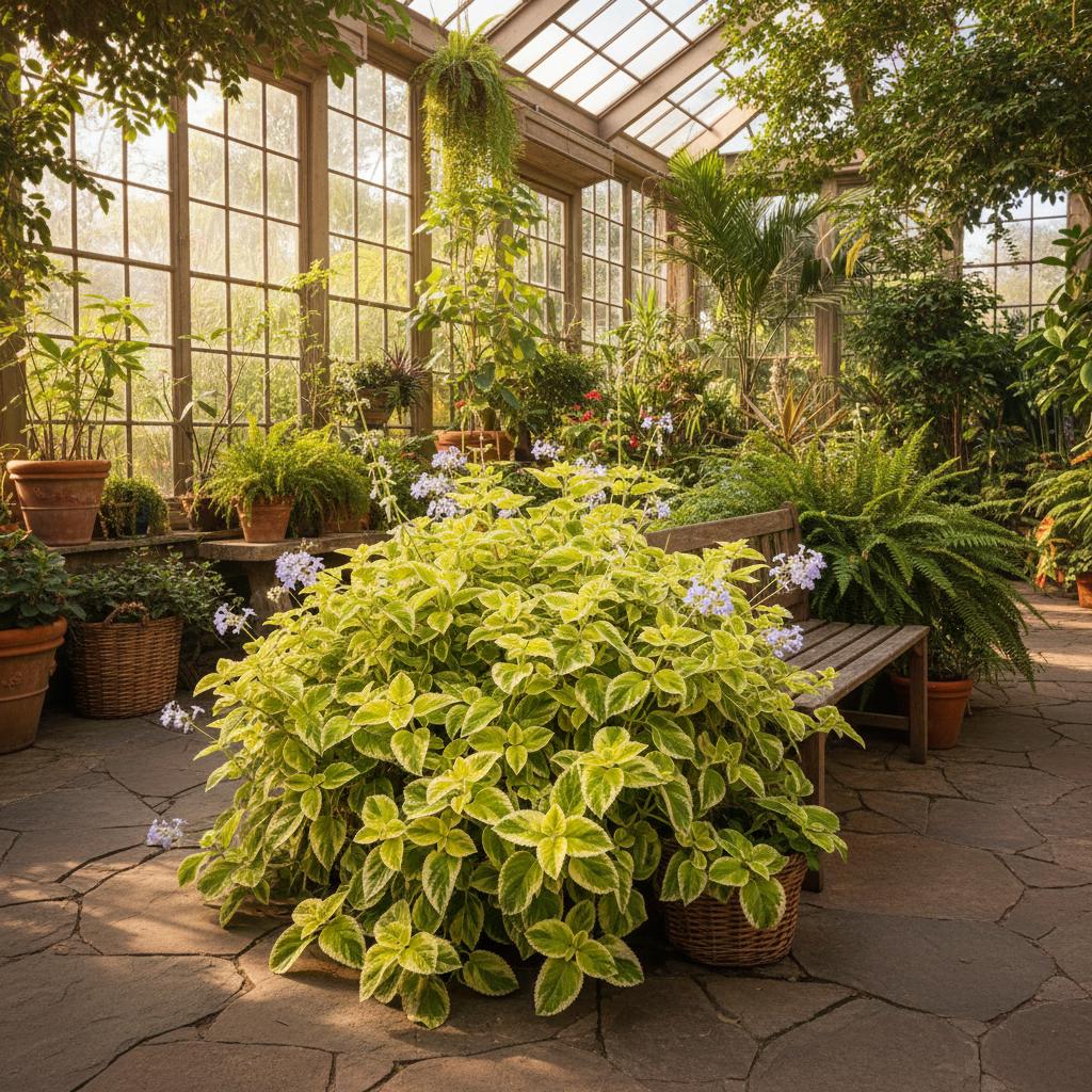 Plectranthus 'Cerveza'n Lime (Erba Limone Aromatica) (Plectranthus coleoides 'Cerveza'n Lime')