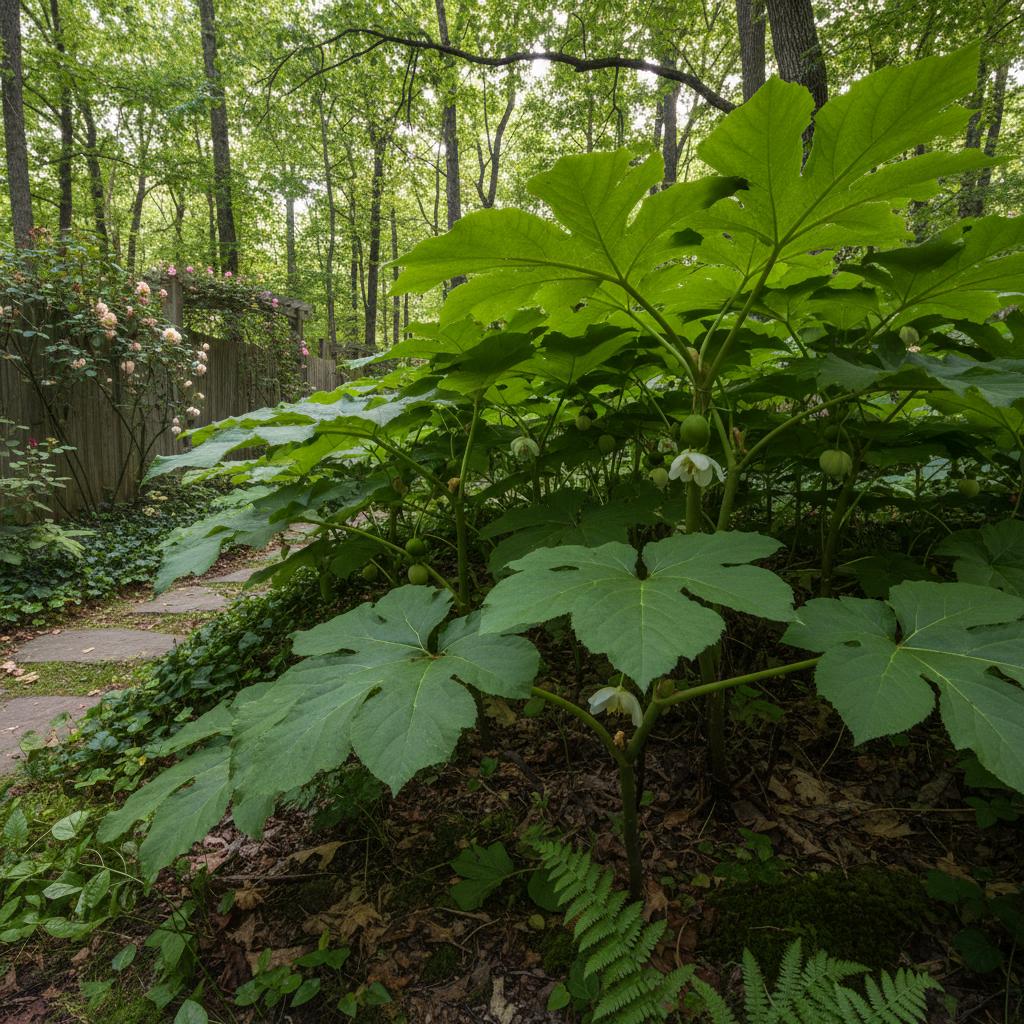 Podophyllo pelato (Podophyllum peltatum)