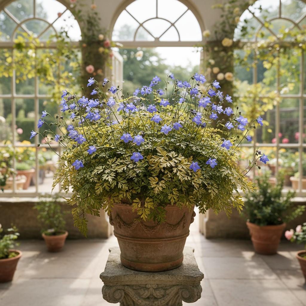 Polemonio azzurro 'Brise d'Anjou' (Polemonium caeruleum 'Brise D'Anjou')