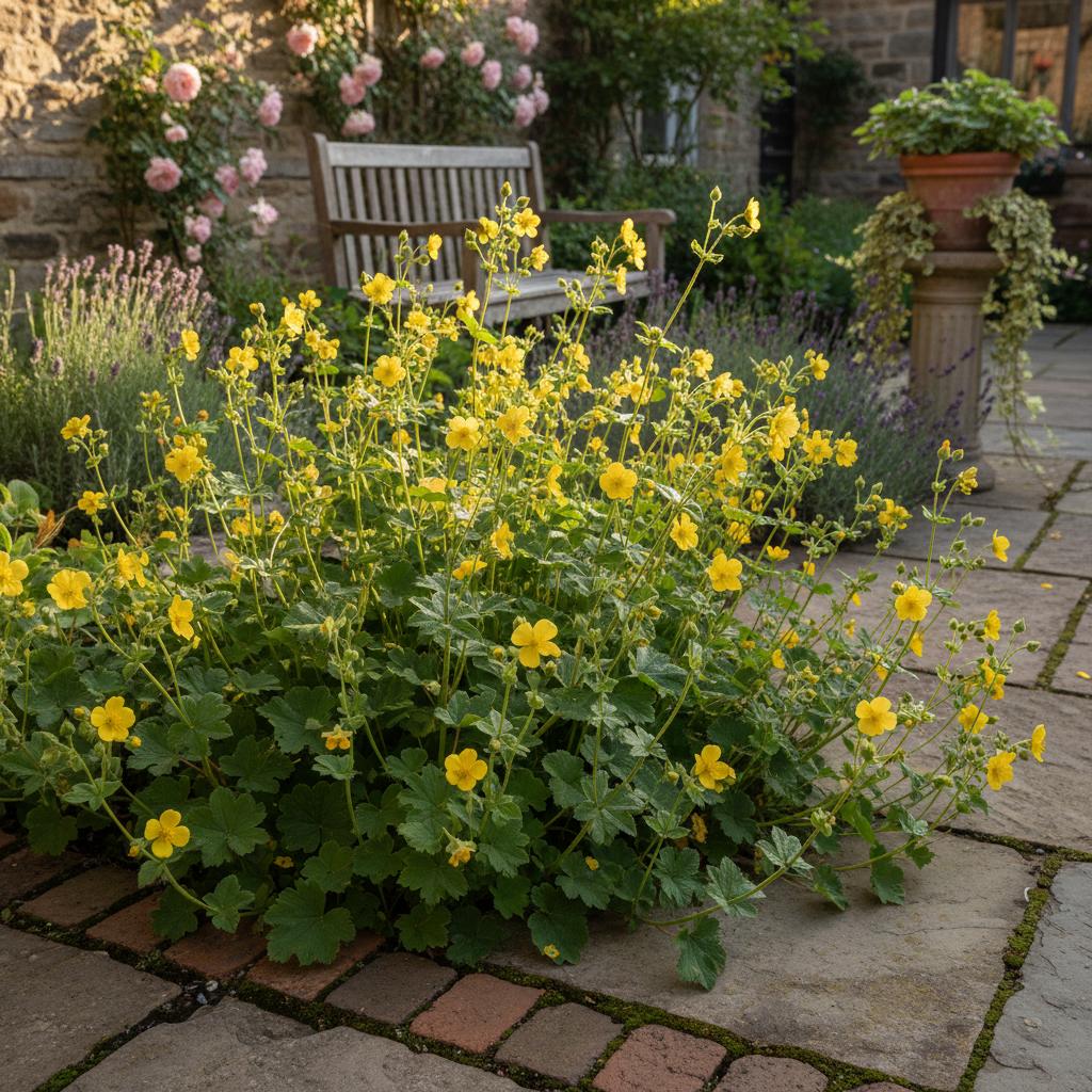 Potentilla rettile (Potentilla recta)