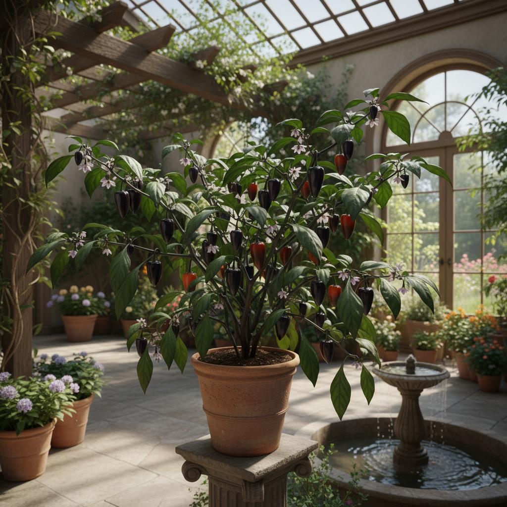 Pimenta da Neyde (Schärfe-Paprika-Hybride) (Capsicum annuum × Capsicum chinense 'Pimenta da Neyde')