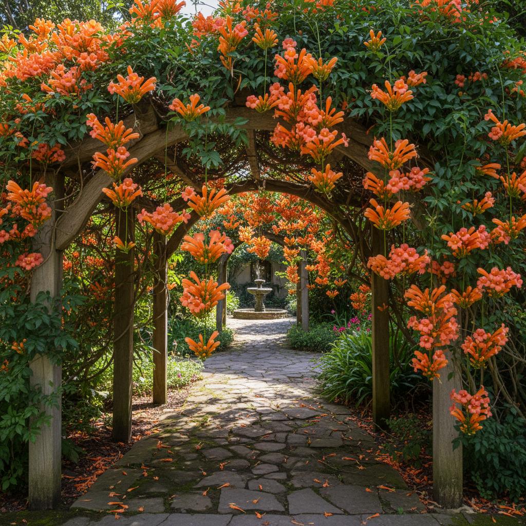 Vite di fuoco (Pyrostegia venusta)