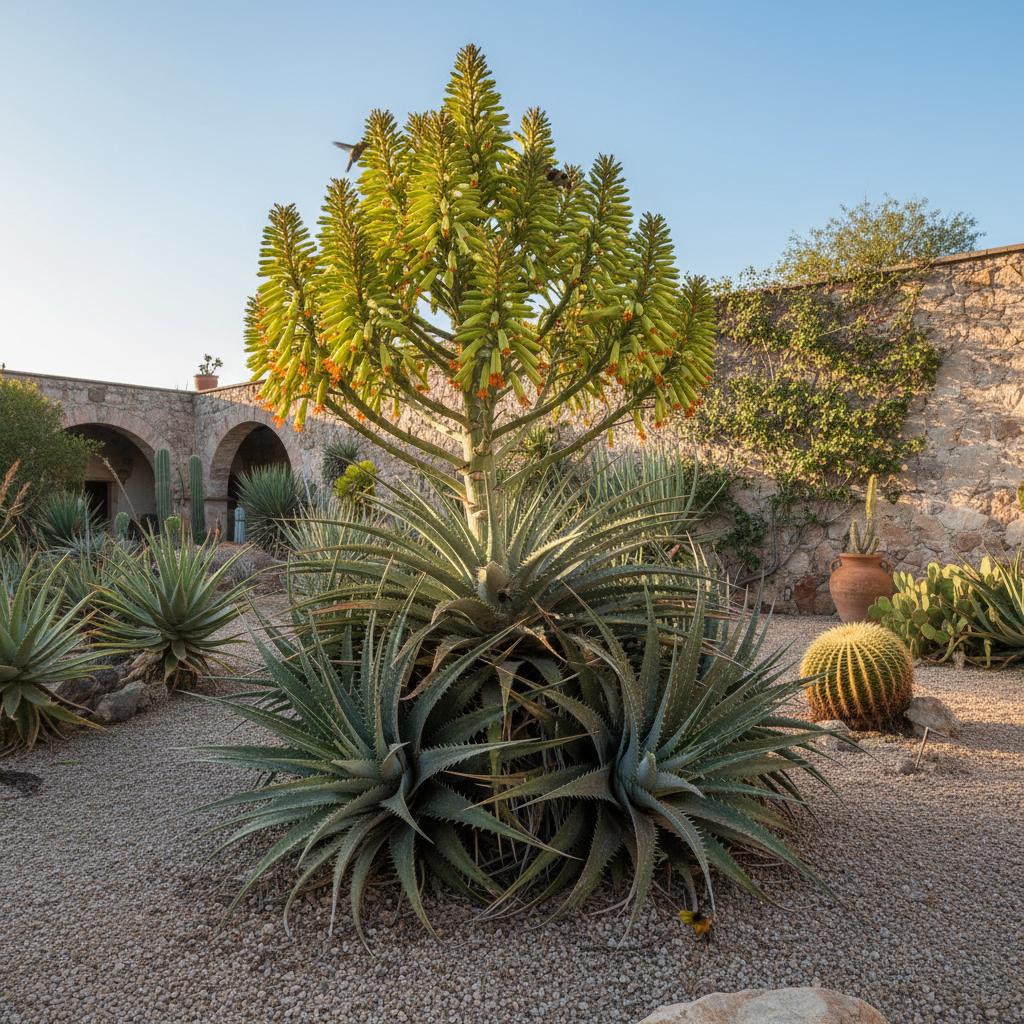 Puya cilena (Puya del Cile) (Puya chilensis)