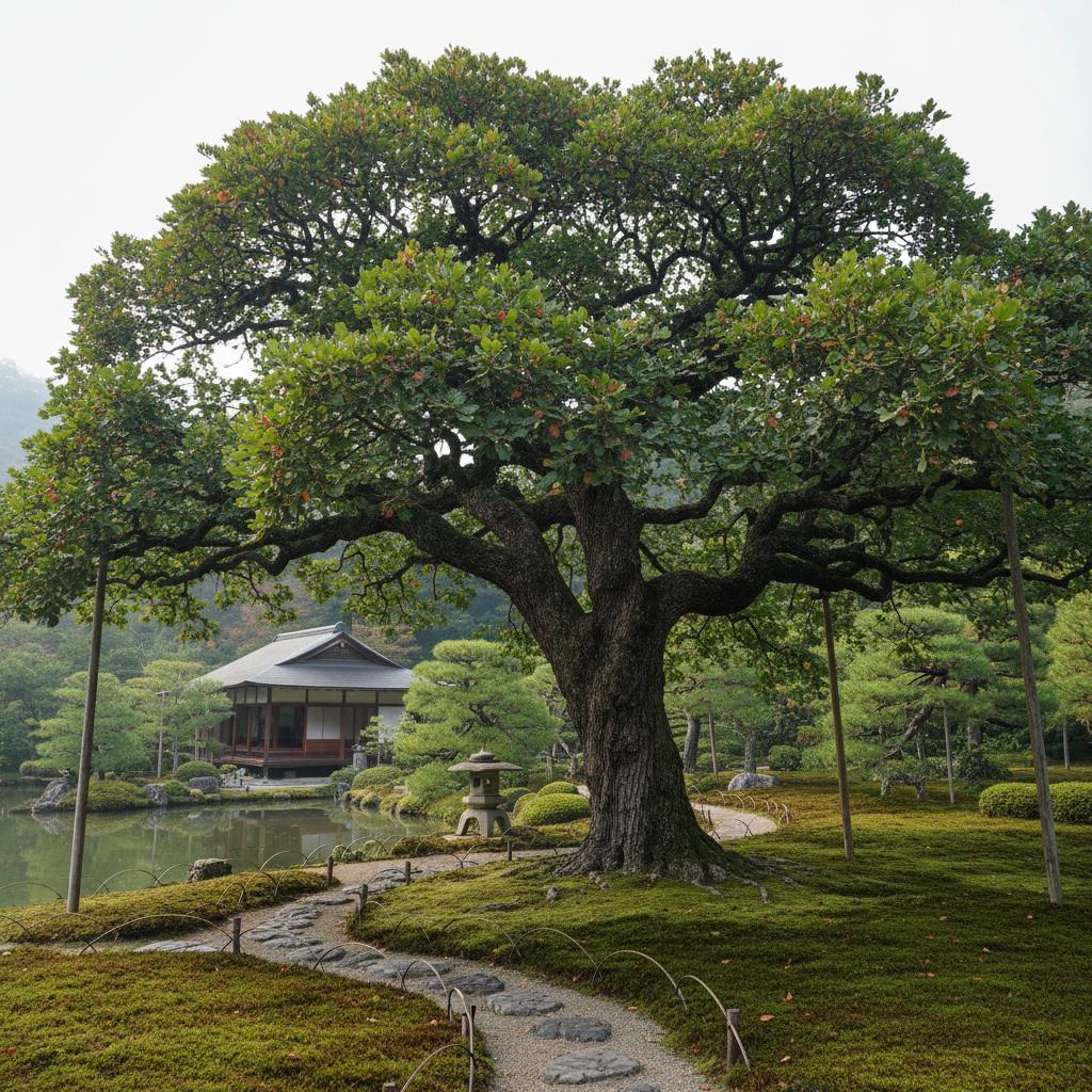 Quercia daimyo (Quercia dentata) (Quercus dentata)