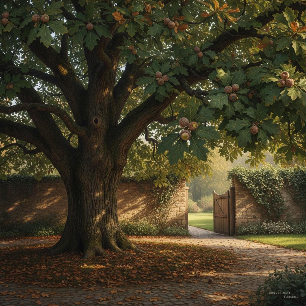 Quercia a foglie di castagna (Quercus castaneifolia)