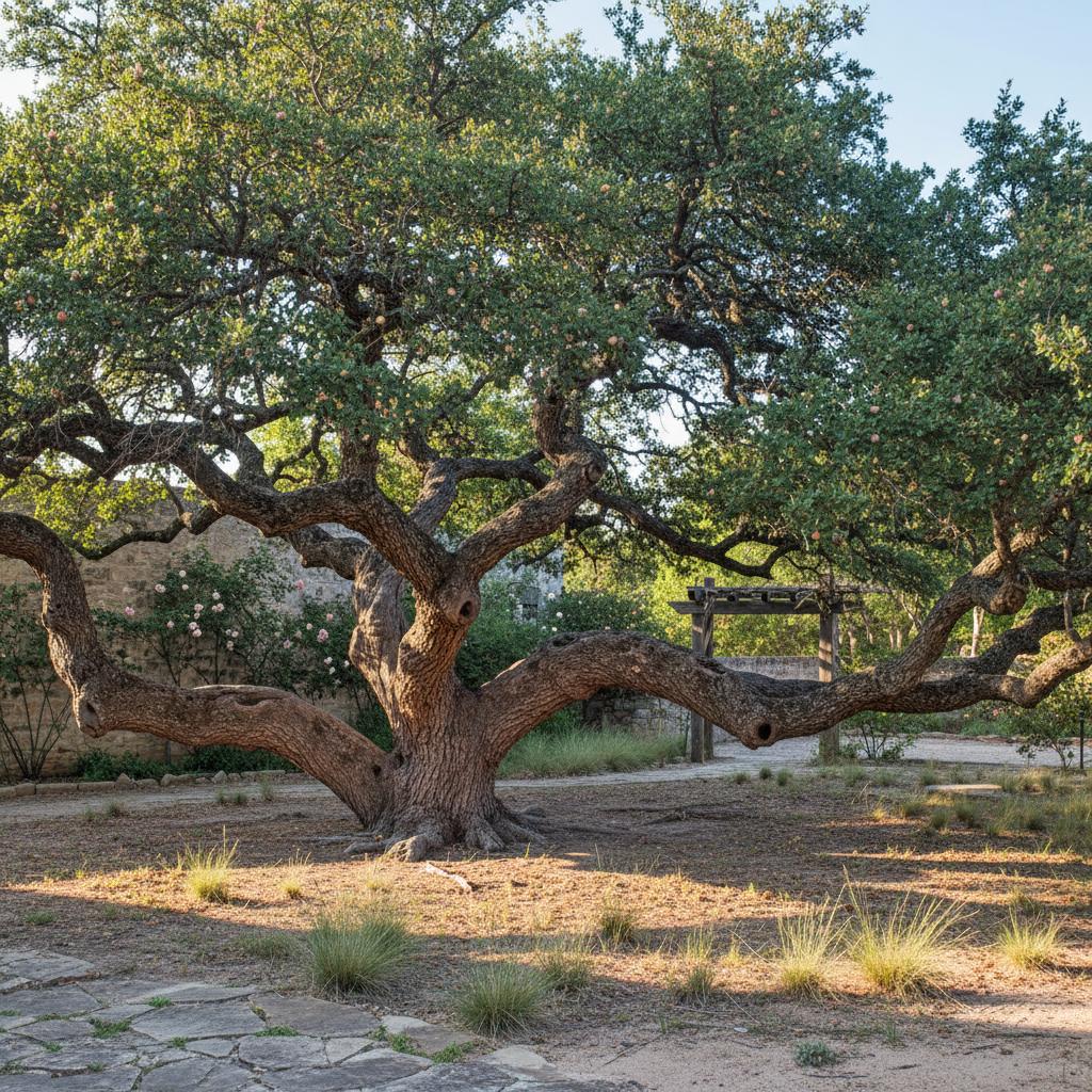 Quercia vivace del Texas (Quercus fusiformis)