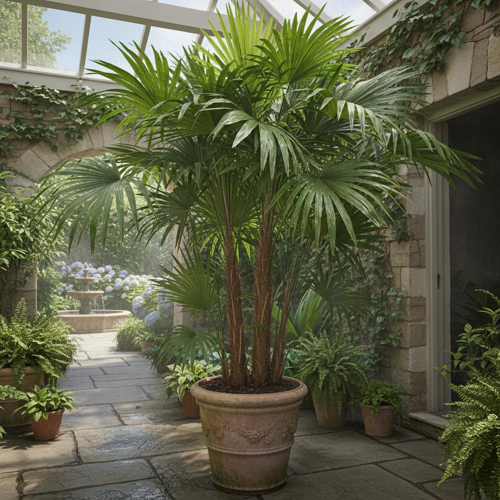 Schlanke Damenpalme (Rhapis humilis)