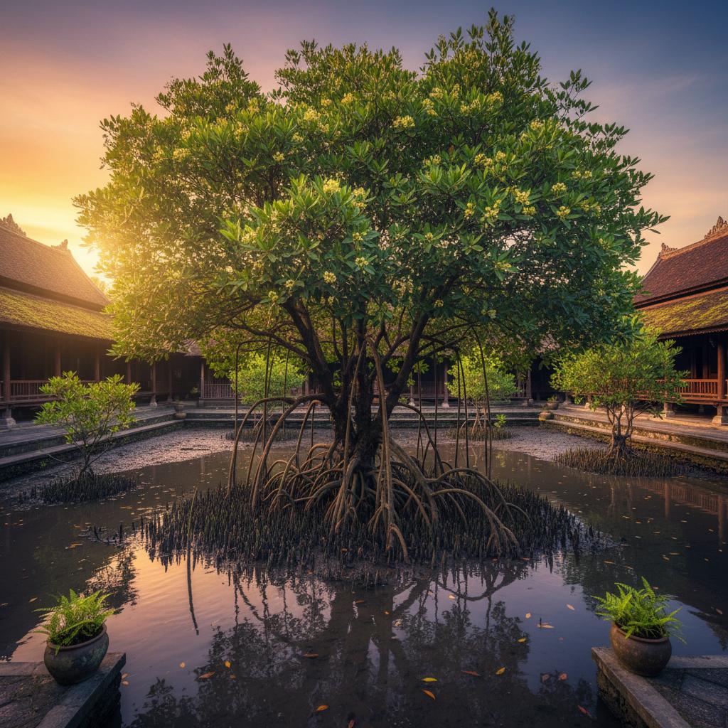 Spitzblättrige Rotmangrove (Rhizophora apiculata)