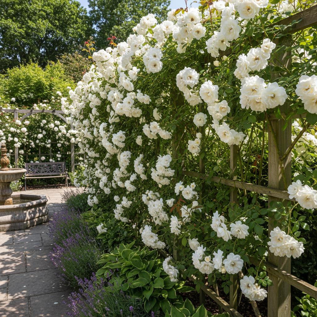 Eiskletterrose (Rosa 'Climbing Iceberg')