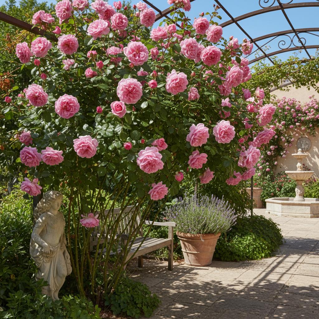 Strauchrose 'Pink Panther' (Rosa 'Pink Panther')