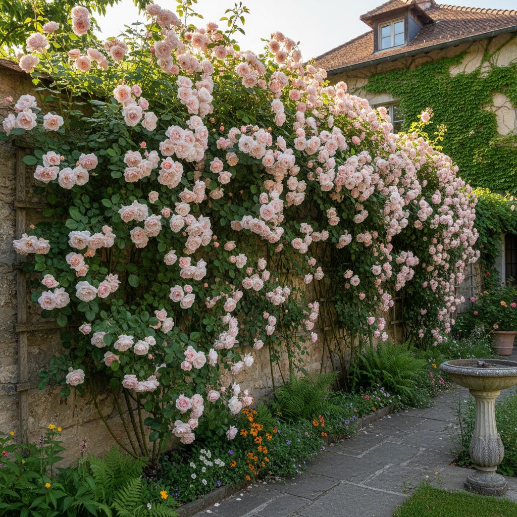 Neuer Morgen-Kletterrose (Rosa 'New Dawn')