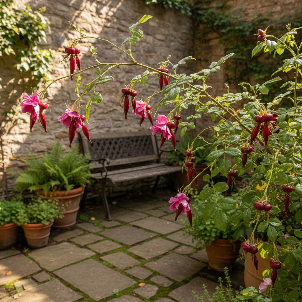 Alpen-Rose (Rosa pendulina)