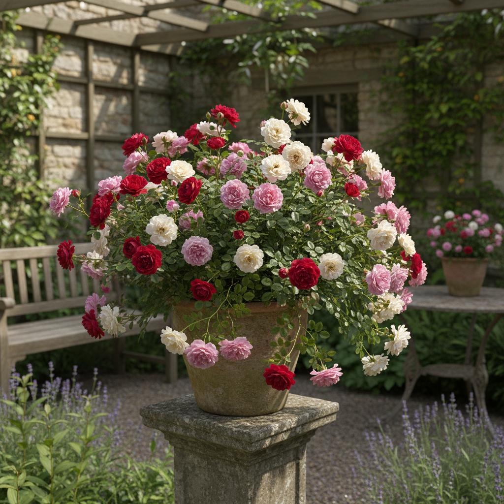 Miniaturrose (Rosa chinensis minima)