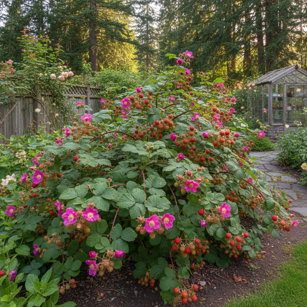 Lampone salmone (Rubus spectabilis)