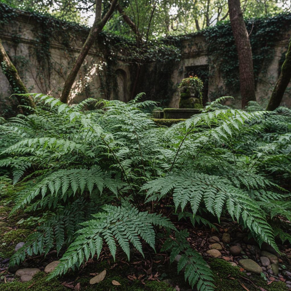 Felce di cuoio (Rumohra adiantiformis)