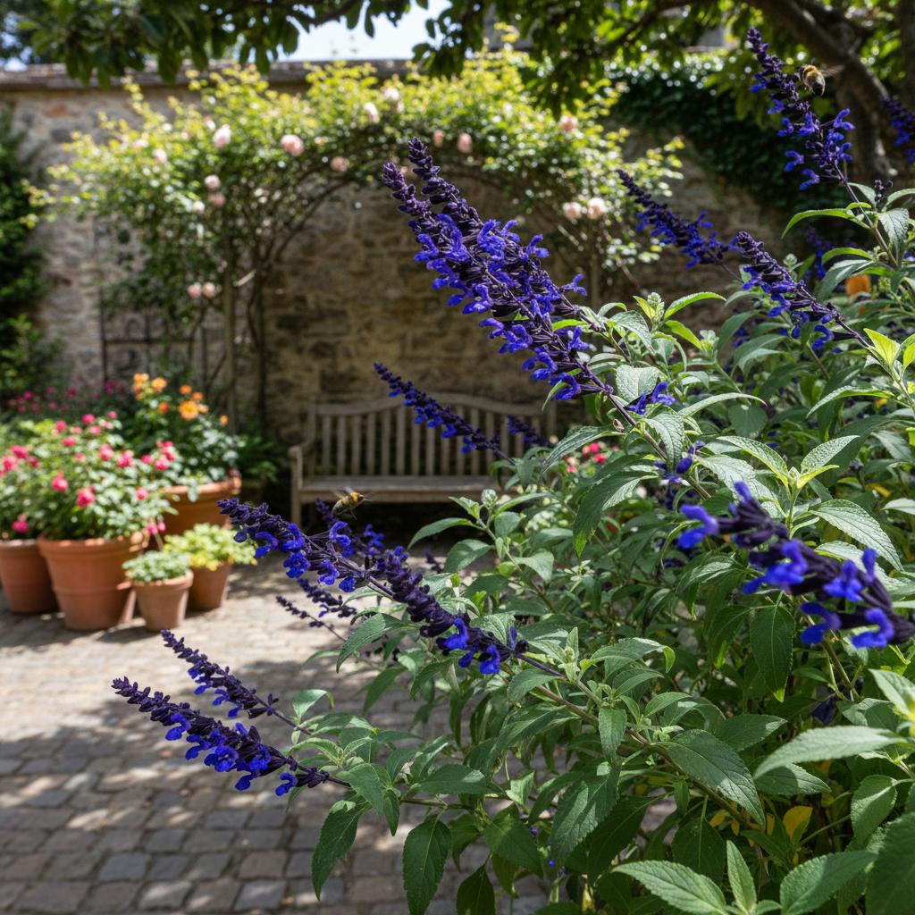 Schwarz-Blauer Guaraní-Salbei (Salvia guaranitica 'Black and Blue')