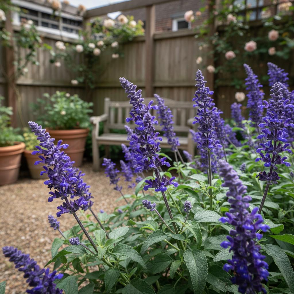 Wiesensalbei 'Bordeau Steel Blue' (Salvia nemorosa 'Bordeau Steel Blue')