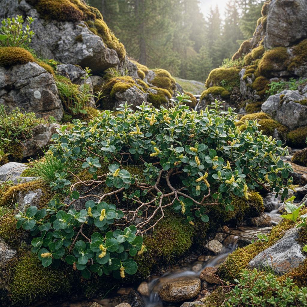 Zwergkriechweide (Salix retusa)