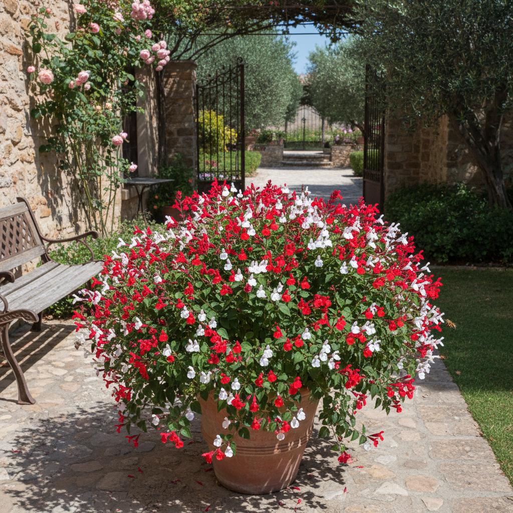 Kleines Salbei 'Hot Lips' (Salvia microphylla Hot Lips)