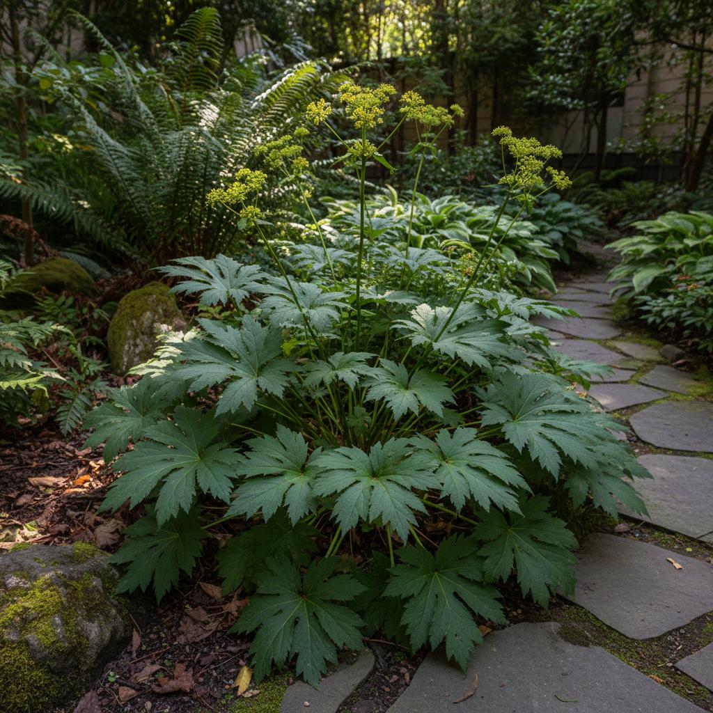 Dickstängeliger Sanikel (Sanicula crassicaulis)