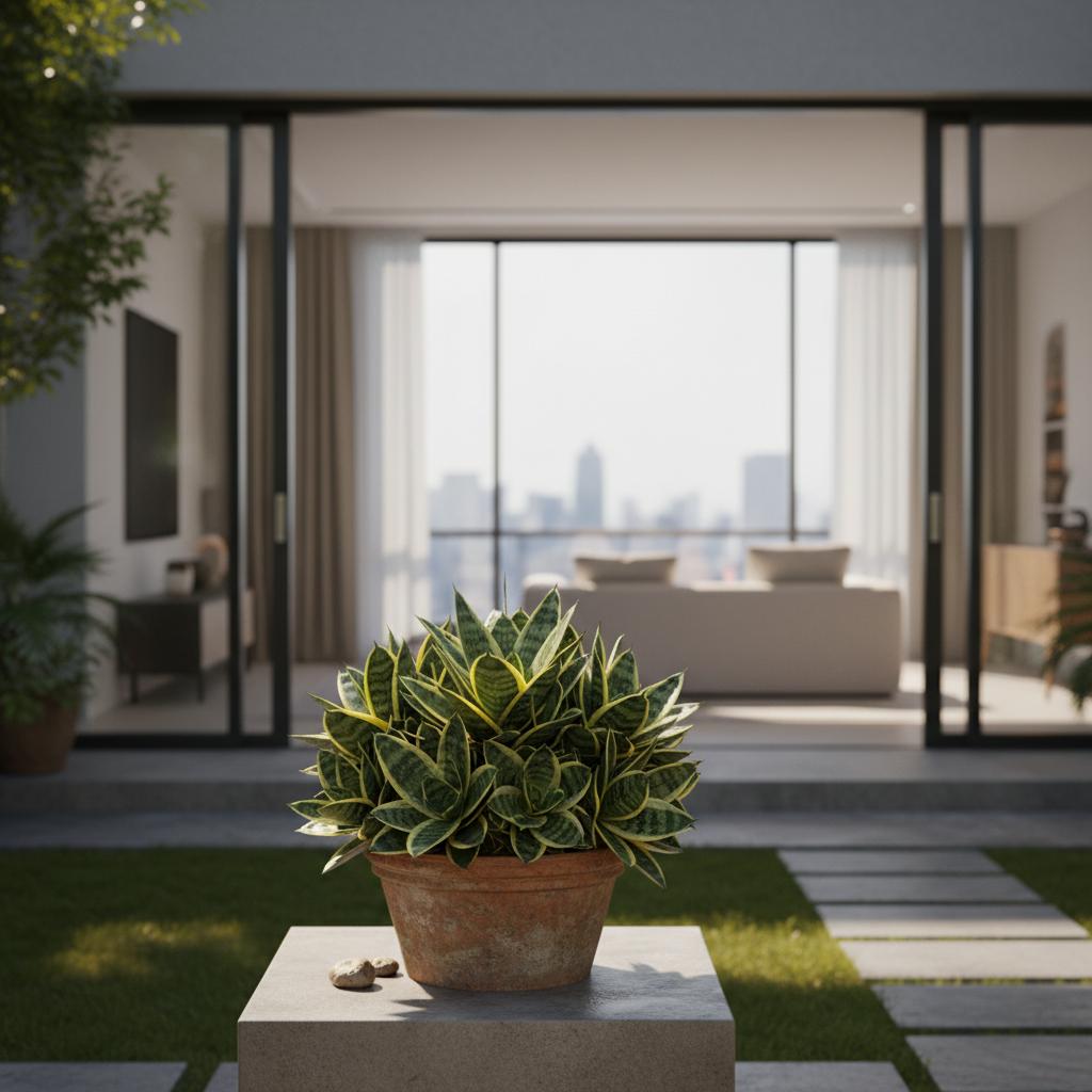 Hahnii-Sansevierie (Bogenhanf) (Sansevieria trifasciata 'Hahnii')