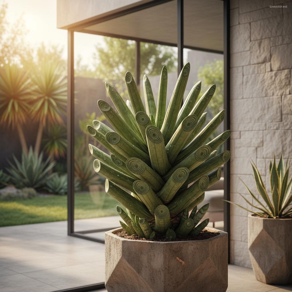 Boncel-Sansevierie (Sansevieria cylindrica boncel)