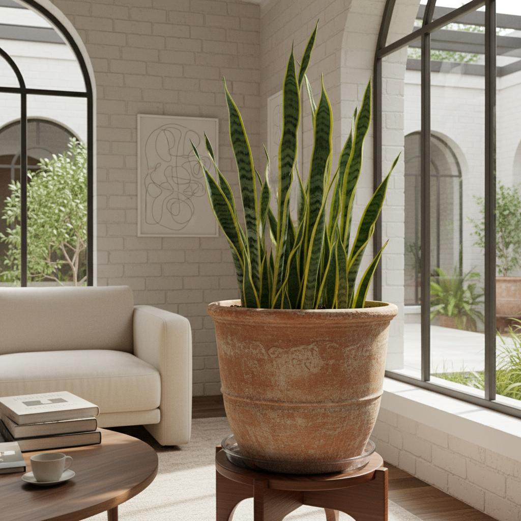 Schlangenkraut (Sansevieria trifasciata 'Futura Superba')