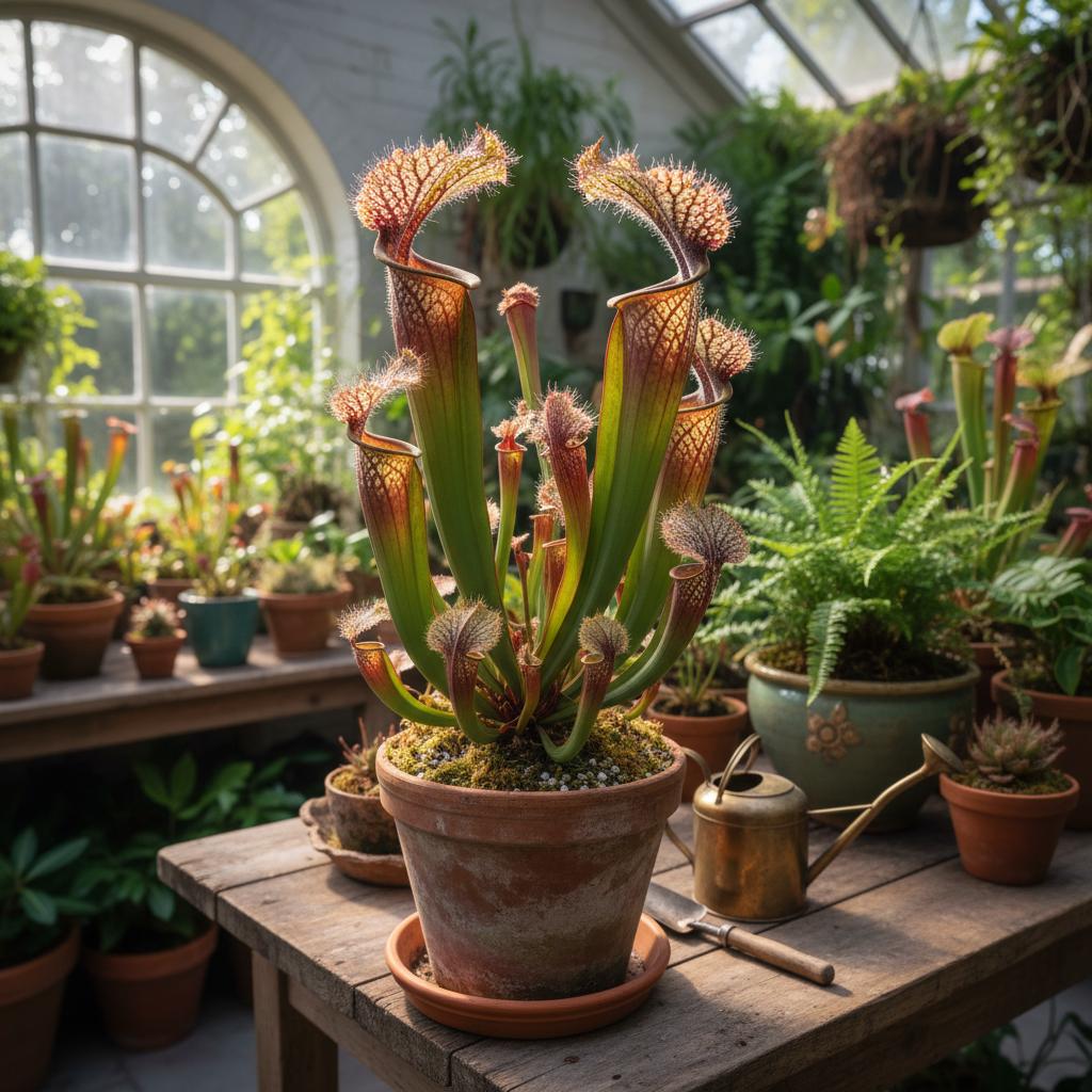 Purpur-Schlauchpflanze (Sarracenia purpurea)