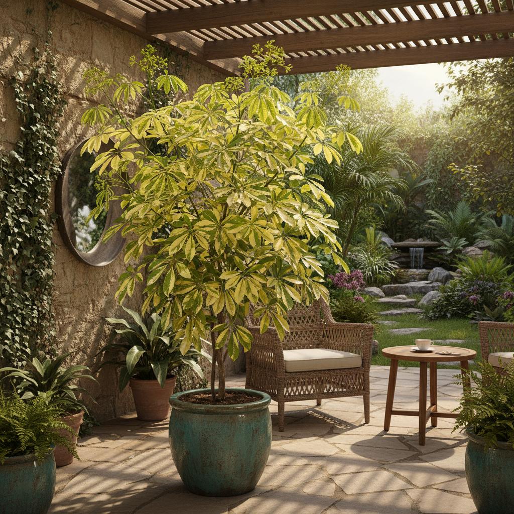 골드 캡엘라 쉐플레라 (금잎 쉐플레라) (Schefflera arboricola 'Gold Capella')