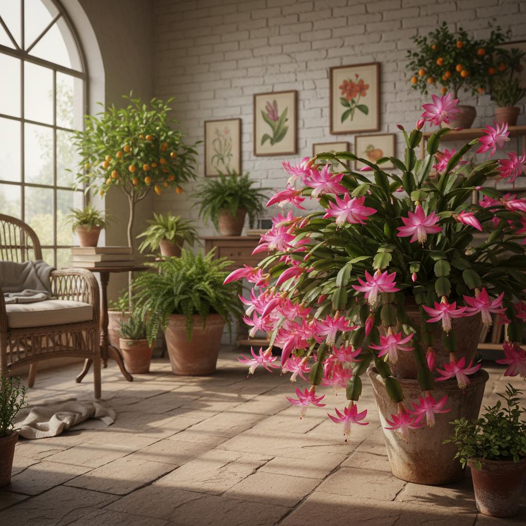 Rosa Weihnachtskaktus (Schlumbergera rosea)