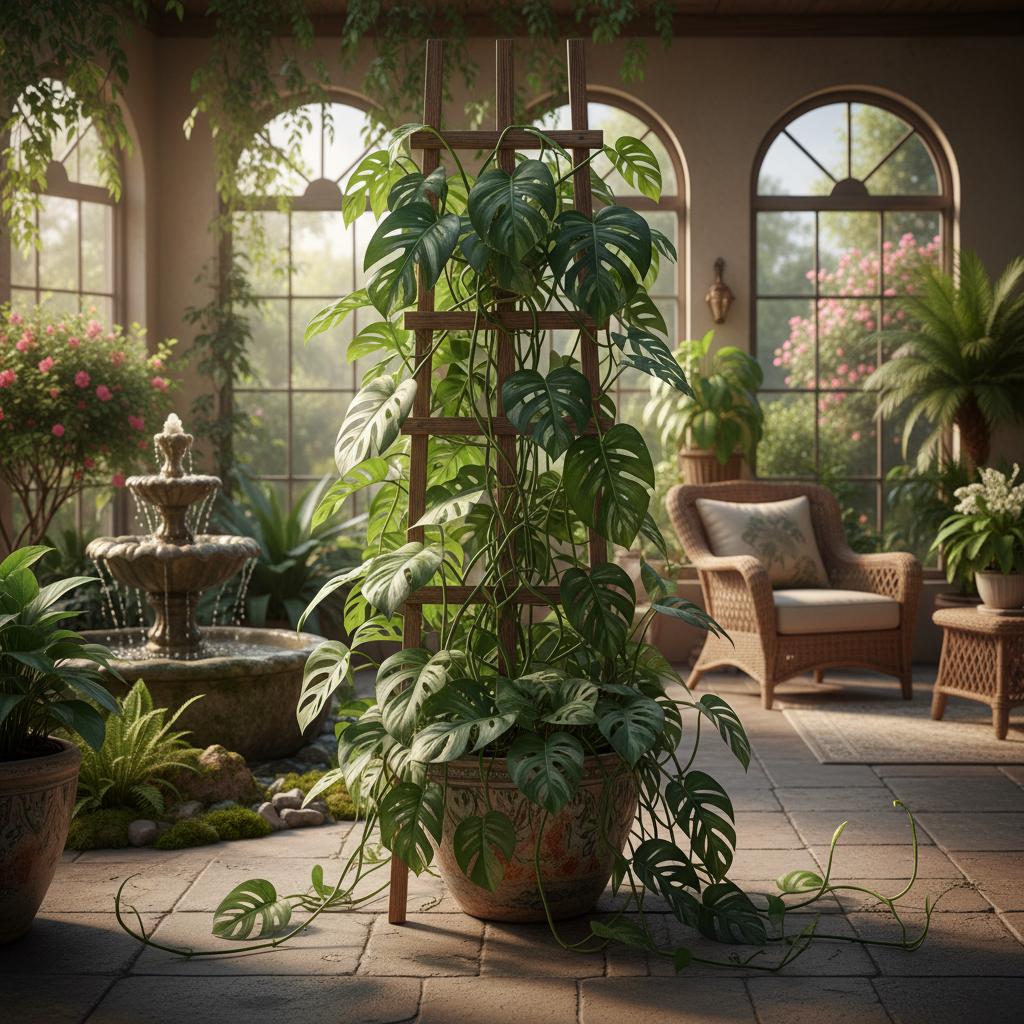 Silberblatt-Efeutute (Scindapsus pictus)