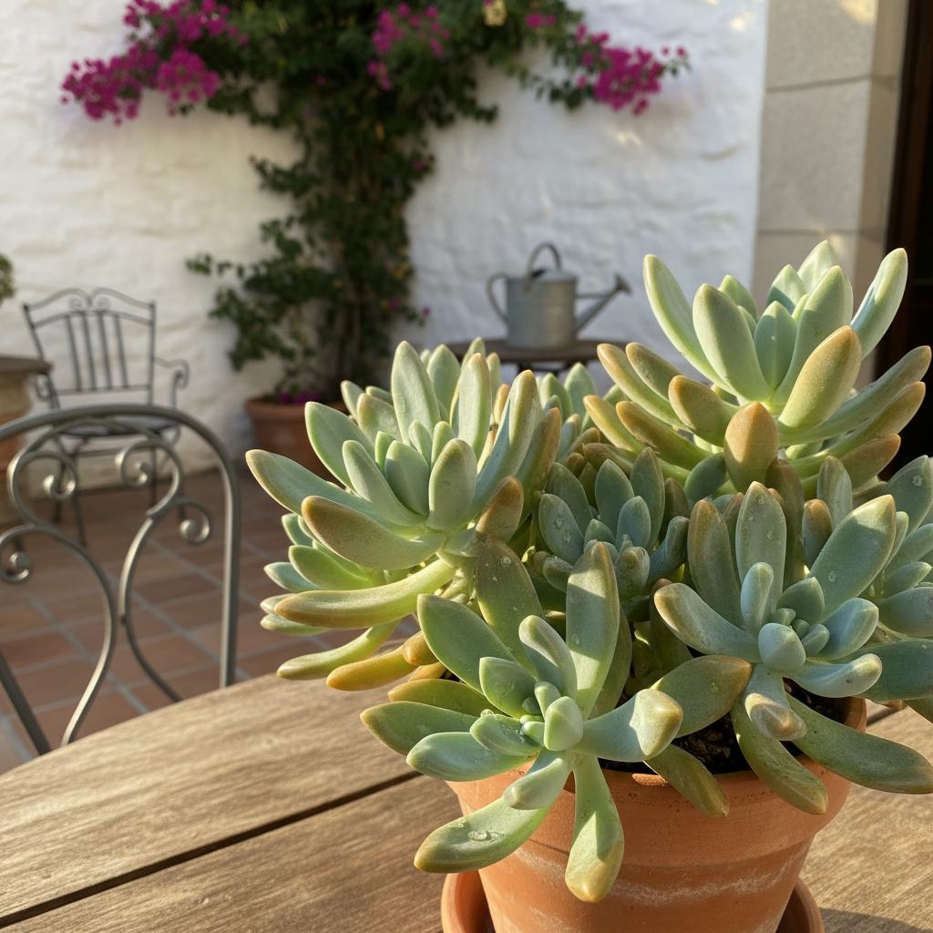 Blauer Burrito-Sukkulent (Sedeveria 'Blue Burrito')