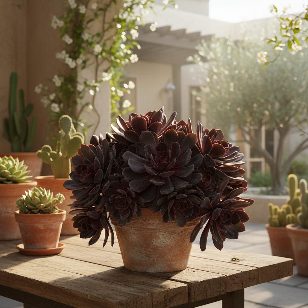 Dunkler Elf (Sedeveria) (Sedeveria 'Dark Elf')