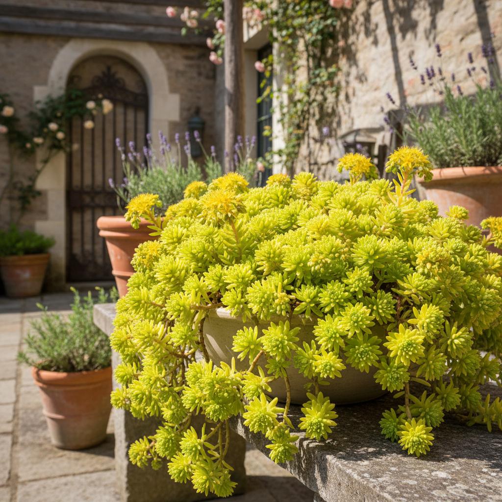 Zitronen-Sedum 'Lemon Ball' (Sedum mexicanum 'Lemon Ball')