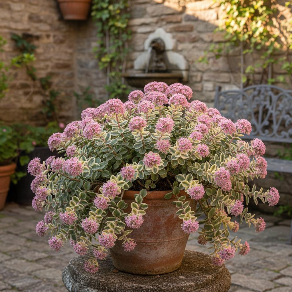 Siebolds Mauerpfeffer 'Mediovariegatum' (Sedum sieboldii ‘Mediovariegatum’)