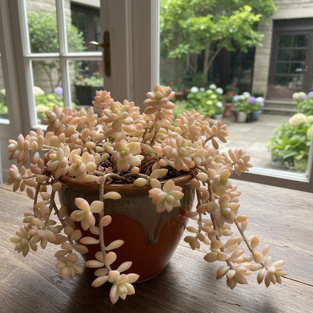 Gelbe Jelly Bean Pflanze (Sedum rubrotinctum 'Aurora')