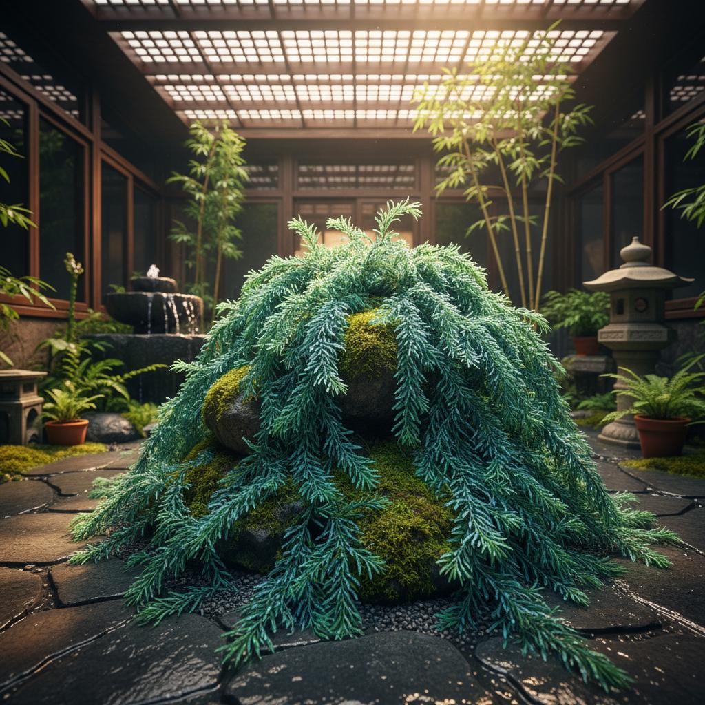 Blauer Kriechbärlapp (Selaginella uncinata)