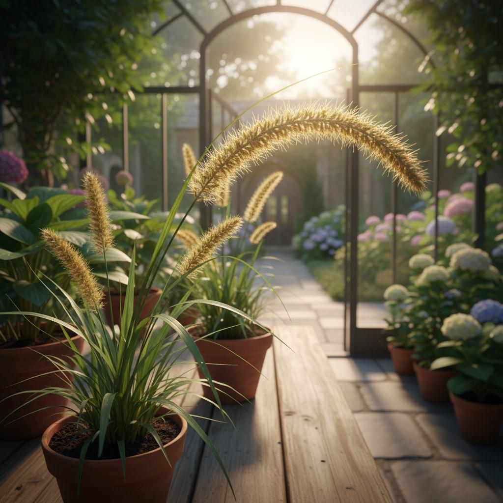 Borstige Borstenhirse (Setaria adhaerens)