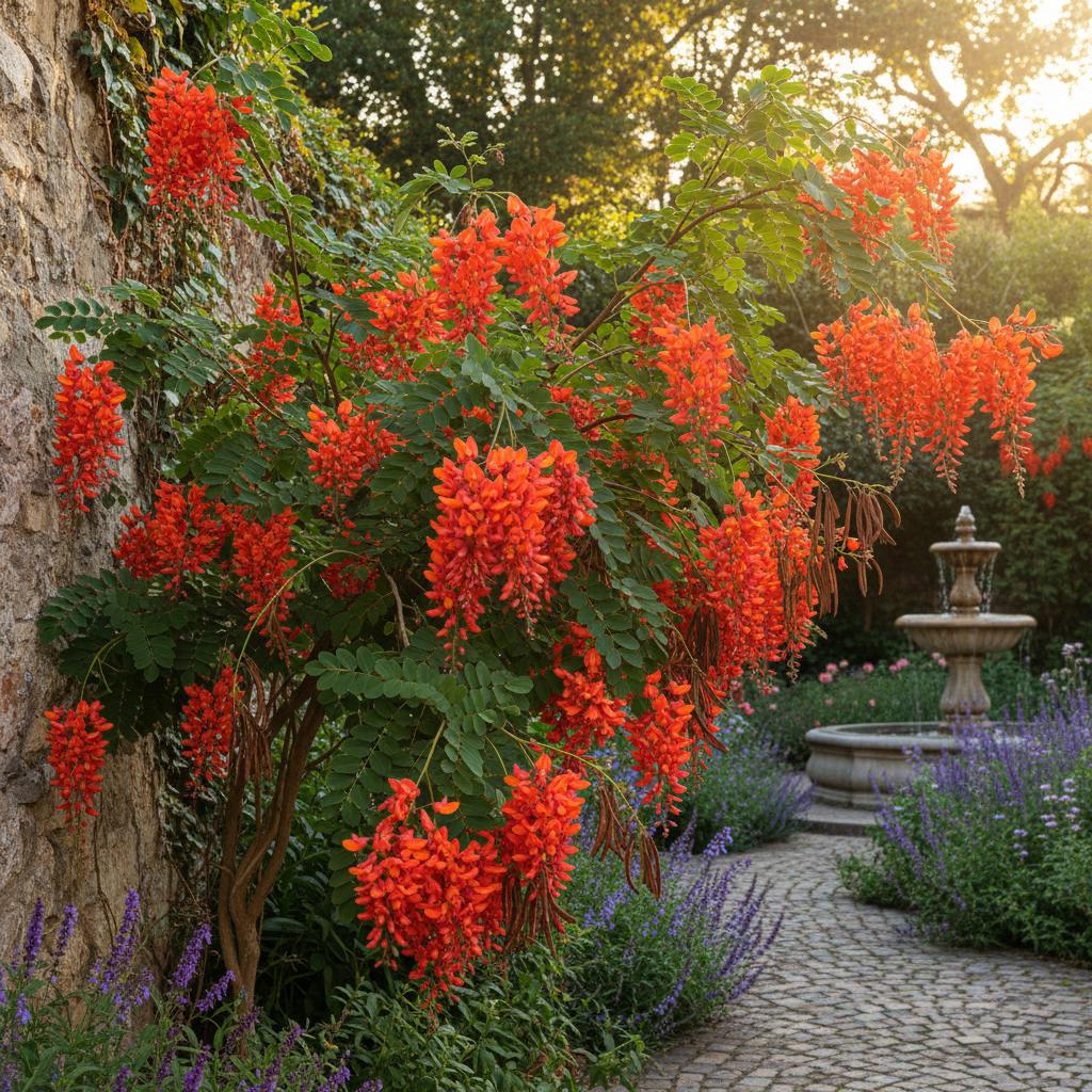 Rote Sesbanie (Sesbania punicea)