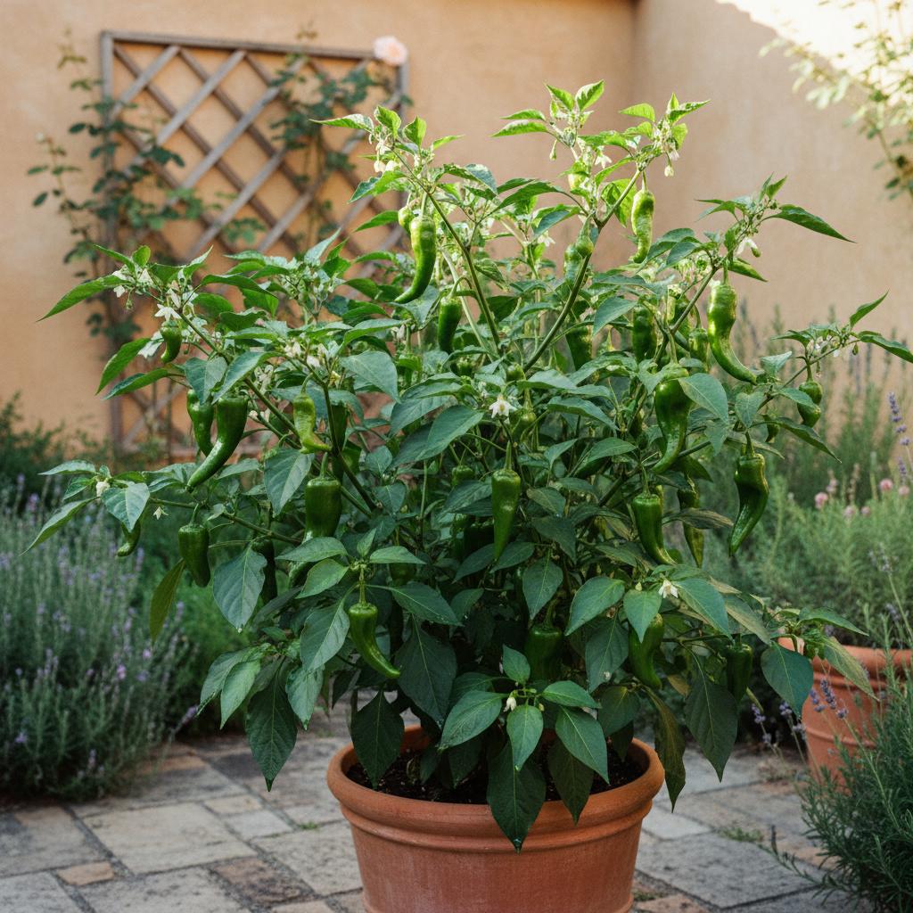 Shishito-Pfeffer (Capsicum annuum 'Shishito')