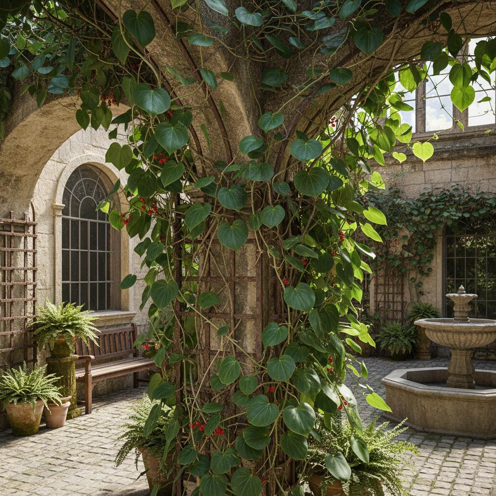 Raues Smilax (auch Raues Bindkraut) (Smilax aspera)