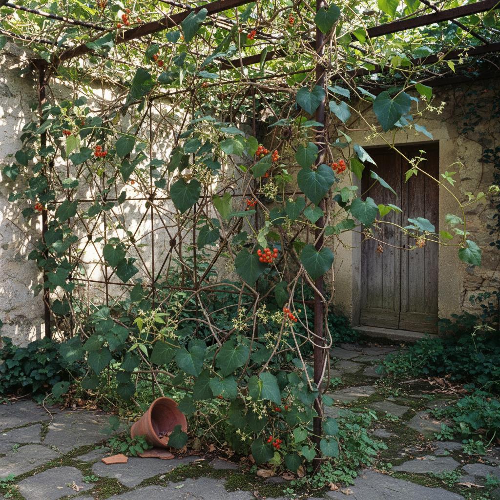 ガラシャヤブツバキ (Smilax aspera)