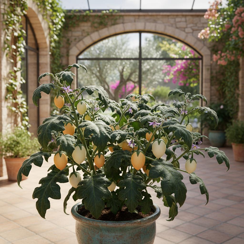 Thai-Eierkartoffel (Solanum ovigerum)