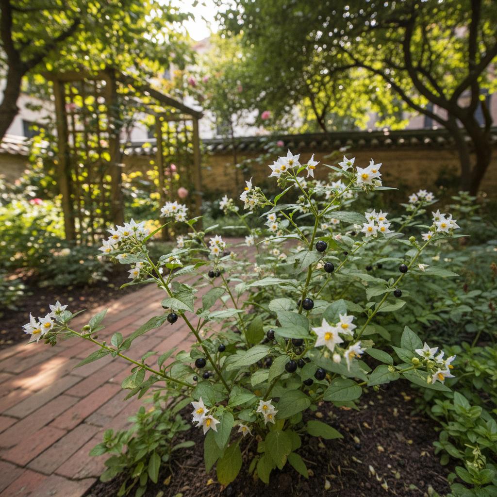 Amerikanische Schwarz-Nachtschatten (Solanum americanum)