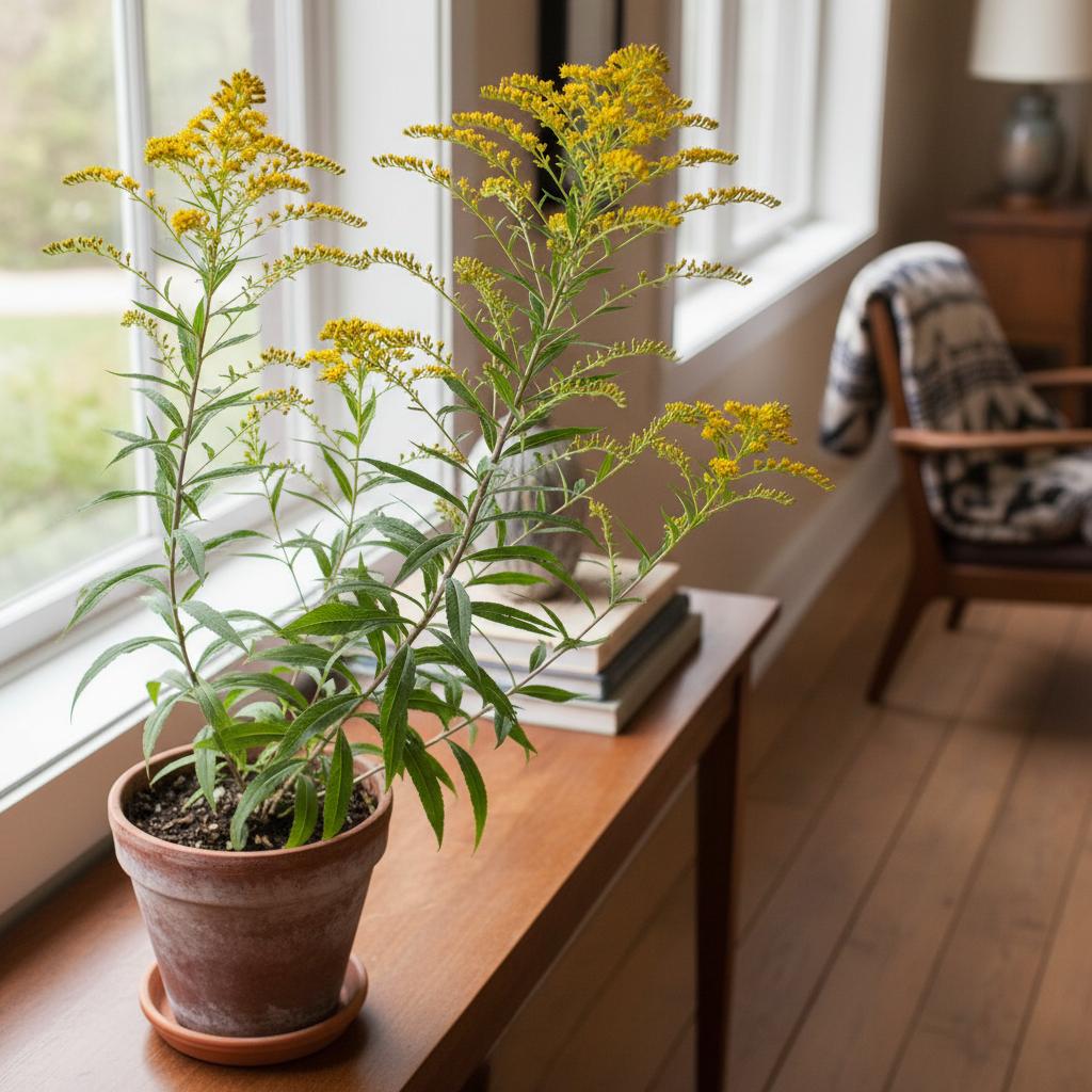 Blauhalm-Goldrute (Solidago caesia)