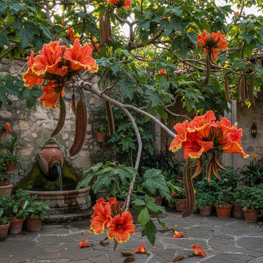 Afrikanischer Tulpenbaum (Spathodea campanulata)