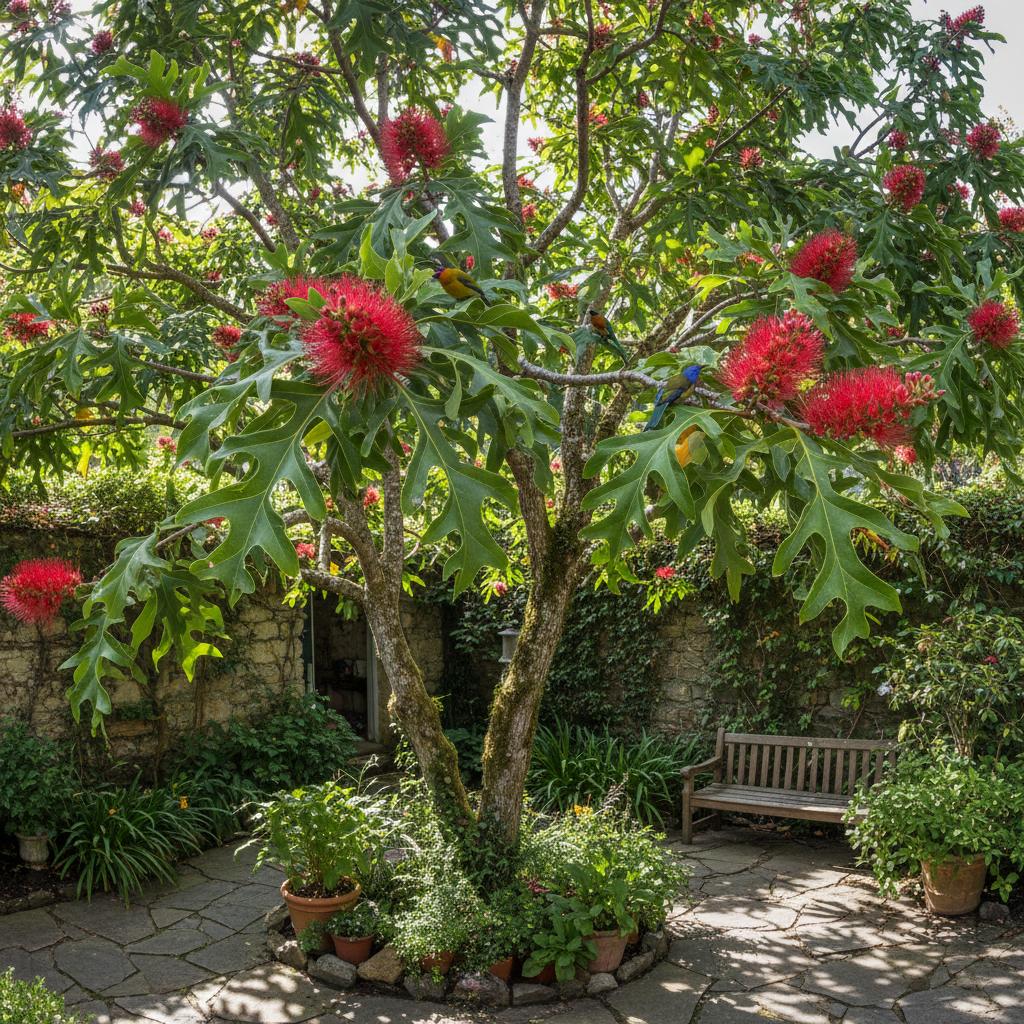Feuerradbaum (Stenocarpus sinuatus)