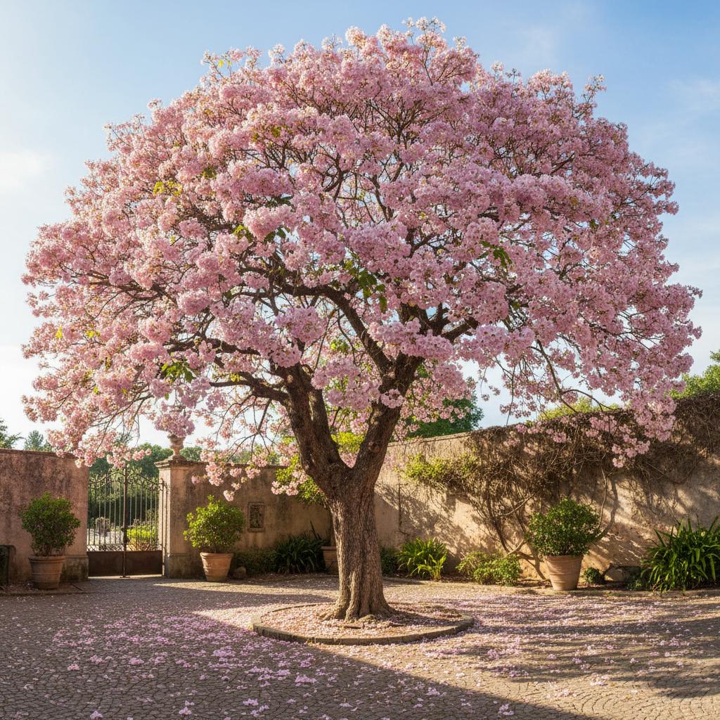 Rosafarbener Trompetenbaum (Tabebuia rosea)